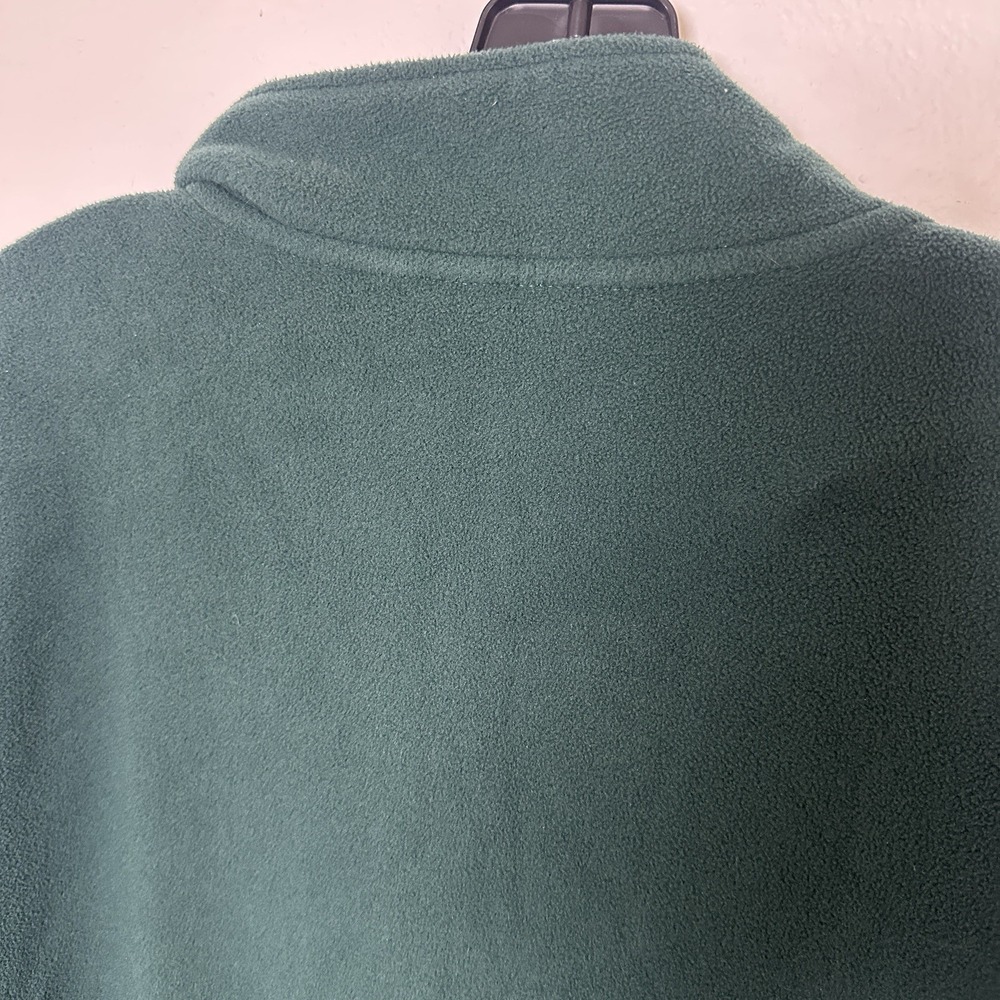 Lands' End Women's Deep Forest Green Fleece Quarter Zip Pull Over Size XL - Picture 8 of 9